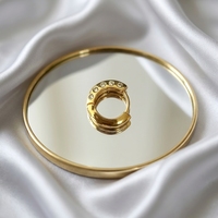Fermoirs ronds en laiton pour boucles d'oreilles, plaqués or/rhodium, avec zircon incrusté, pour la fabrication de bijoux à porter au quotidien