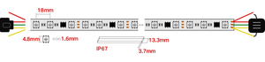 SHIJI Venta directa de fábrica Personalizable 12V/24V Tira de luz <span class=keywords><strong>LED</strong></span> inteligente UCS1903/WS2811 SMD5050RGB 30/60/144Tira de luz <span class=keywords><strong>LED</strong></span> <span class=keywords><strong>Led</strong></span> - Product Image 5
