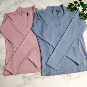 Chemises à manches longues à fermeture éclair personnalisées pour femmes Vente en gros Chemise d'équitation - Product Image 6