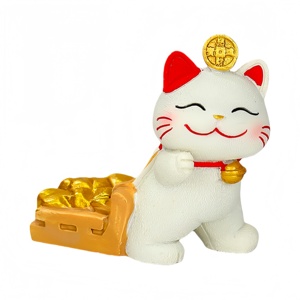 Figura Decorativa de Gato de la Suerte para Cabina de Camión, de Alta Calidad, 5.7cm*2.5cm*4.6cm, Varios Estilos Disponibles - Product Image 3
