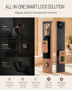 ระบบล็อคประตูอัจฉริยะสำหรับบ้าน พร้อมระบบสแกนใบหน้า 3 มิติ และเส้นเลือดฝ่ามือ ควบคุมอัตโนมัติเต็มรูปแบบ รองรับ WiFi วิดีโอคอล อินเตอร์คอม และควบคุมผ่านแอปพลิเคชันบนสมาร์ทโฟน - Product Image 3