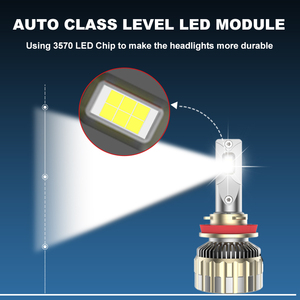 Mejor Luz <span class=keywords><strong>LED</strong></span> Súper Brillante H11 <span class=keywords><strong>de</strong></span> Cobre Termoeléctrico F12 <span class=keywords><strong>de</strong></span> China, 130W 13000Lm 6500K, <span class=keywords><strong>para</strong></span> Conducción Segura en Carreteras Suburbanas y Autopistas - Product Image 3