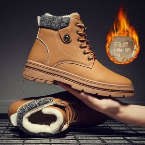 Vente en gros de nouvelles bottes d'hiver chaudes pour hommes, en fourrure, imperméables, à tige haute, résistantes au froid - Product Image 1