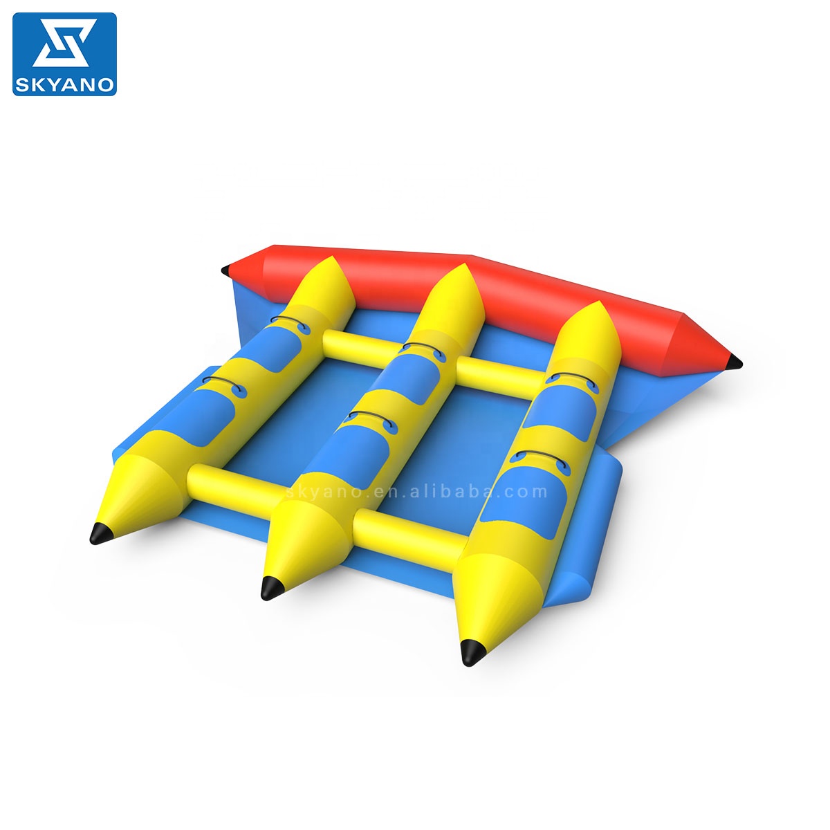 inflatable flying fish banana boat for water game sports