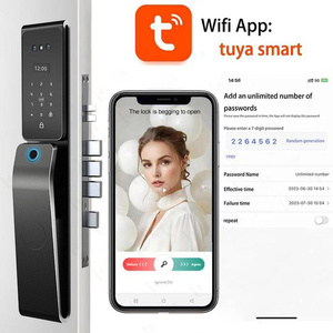 Glomarket Tuya Wifi Smart legno <span class=keywords><strong>serratura</strong></span> <span class=keywords><strong>porta</strong></span> Video digitale riconoscimento del volto in tempo reale Intercom Smart Lock - Product Image 4