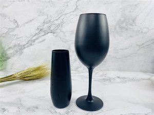<span class=keywords><strong>Verres</strong></span> à <span class=keywords><strong>eau</strong></span> en cristal 2021, flûtes à champagne pour bar, ensemble de coupes à vin, gobelets en verre noir - Product Image 6