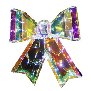Ornements de Noël Lumineux Série Nœud Papillon : Nœuds Lumineux LED Étanche pour Intérieur et Extérieur - Product Image 1