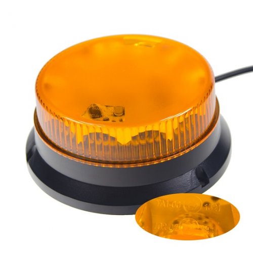 Orange 12/24V, fixed mounting, 12x LED 3W, R65 led strobe beacon flashing light lighting