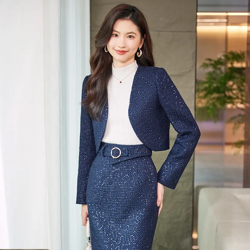 Xiaoxiangfeng Women's Two-Piece Suit Skirt Popular Autumn and Winter Collection