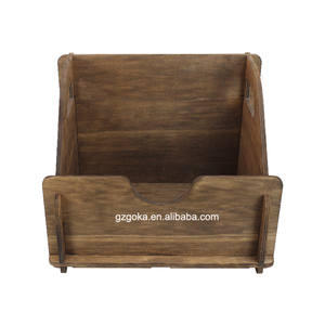 Boîte de rangement pour disques <span class=keywords><strong>vintage</strong></span>, auto-assemblage et démontage, plateau tournant en bois naturel, disques vinyles, albums, support de stockage - Product Image 2