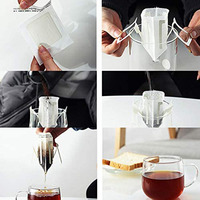 Sachet de café ou de thé portable, personnalisé, jetable, japonais, à filtre à suspension interne, pour infusion à la cuillère