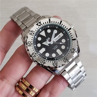 Montre Quartz 44 mm avec bracelet en acrylique et caoutchouc, collection Pro Diver pour homme et femme, cadran à bords biseautés