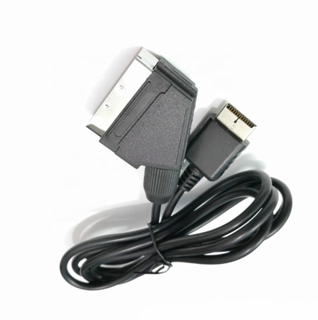 6ft 1.8m RGB Scart Cable for Sony Playstation PS2 PS3 TV AV Lead Replacement Connection Game Wire Cord for PAL/NTSC Console