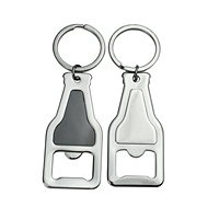 Hochwertige Werbung Soft Emaille Custom Logo Blank Schlüssel ring Metall Sublimation Flaschen öffner Schlüssel bund