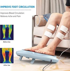 Masseur électrique pour les jambes EMS TENS, stimulateur de la circulation sanguine des pieds, pour les chevilles enflées, fasciite plantaire, massage des pieds, bain de pieds - Product Image 4