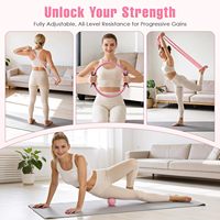 Ensemble de gym à domicile éco-responsable Quadrafit en gros : Tapis de yoga épais, ballon de Pilates et poids pour le remodelage corporel féminin