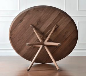 Crossroads 47 "Table à manger ronde en bois frêne nordique en bois massif ronde maison salle à manger loisirs Table et chaise de bureau - Product Image 5