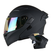 Nouveau casque de moto modulaire, casque modulaire unisexe, quatre saisons, double visière haute définition, casque de sécurité pour la conduite