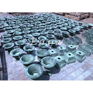 Pots de fleurs avec oreilles en <span class=keywords><strong>fonte</strong></span> décorative, Pots de fleurs en métal classique, décoration de maison/<span class=keywords><strong>jardin</strong></span>, noir classique - Product Image 6