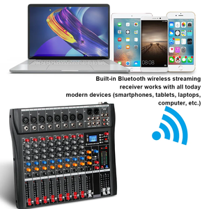 Hkr <span class=keywords><strong>dx8</strong></span> Chuyên Nghiệp 8-Kênh DJ Điều Khiển Âm Thanh Mixer Với MP3 Giao Diện Trực Tiếp Cho Karaoke Biểu Diễn - Product Image 6