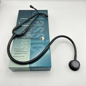 Çin üretici tıbbi çift kafa kardiyoloji estetoscopio yüksek kaliteli paslanmaz çelik stetoskop - Product Image 2
