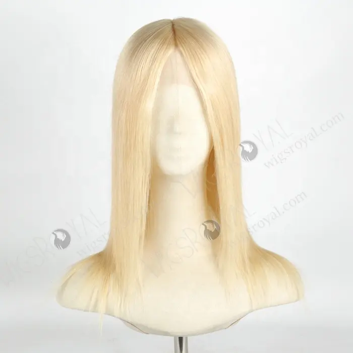 Buy Wigs Online Short Blonde 613 European Hair Undetectable Lace Wigs for Caucasian