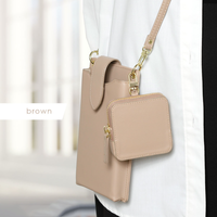 Porte-monnaie carré multi-usage en cuir PU avec porte-clés, pochette de rangement pour écouteurs et mousqueton métallique – Vente en gros de mini-portefeuilles pour femmes