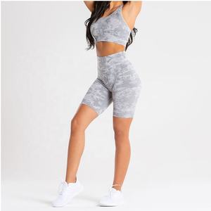 Short de motard d'entraînement à séchage rapide et taille haute 100% coton avec logo personnalisable pour femme - Product Image 3