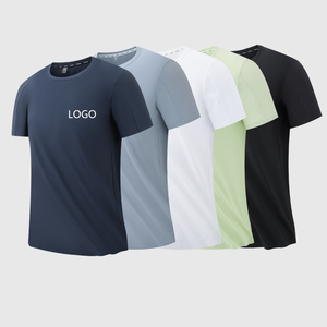 Fabricante de secado rápido transpirable Stringers Camiseta de punto personalizado sublimación entrenamiento gimnasio 25% nailon 75% Spandex hombres camiseta - Product Image 1