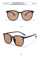Lunettes teintées rose vif personnalisées avec logo FL-41, haute définition, filtrage 480-520 nm, ultra-légères, en TR90