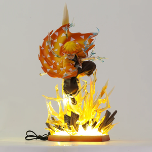 Statuetta <span class=keywords><strong>Anime</strong></span> Demon Slayer da 32CM, Versione Battaglia di Agatsuma <span class=keywords><strong>Zenitsu</strong></span> con Testa Intercambiabile, Modello Completo di Alta Qualità - Product Image 6