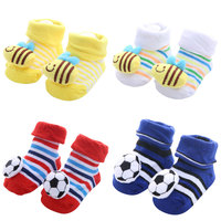Ensemble Cadeau Amusant Fournisseur Vente en Gros pour Bébé Nouveau-né Unisexe, Chaussettes Antidérapantes Amusantes avec Poignées pour Bébé Nouveau-né et Tout-petit