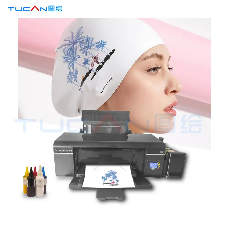 A4 L1800 Dye Sublimation Impressora Portátil Impressora Jato de tinta Para camiseta PET Filme de Impressão