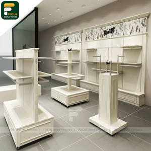 Présentoir de Magasin de Vêtements Haut de Gamme, Meuble de Boutique, Étagère Murale, Comptoir de Caisse, Luminaire Miroir - Product Image 1