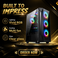 Boîtiers PC Gaming Micro ATX Full Tower en Verre et Acrylique avec Panneau Latéral Transparent – Ventes Flash Usine