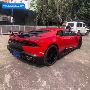 YICKU Offres Spéciales Kit de carrosserie en Fiber de carbone pour <span class=keywords><strong>Lamborghini</strong></span> Huracan LP580 LP610 MSY Style lèvre avant diffuseur arrière jupes latérales becquet - Product Image 5