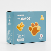 Sacs à déjections canines OEM ODM de luxe, simples, personnalisés, imprimés cœur, étanches, biodégradables, écologiques, certifiés GRS, rouleaux de recharge colorés