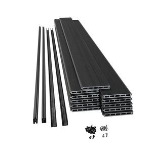 Valla DE PRIVACIDAD WPC para exteriores, fácil montaje, paneles de valla de tamaño de <span class=keywords><strong>6X6</strong></span> pies con base de poste y espaciador para uso en el jardín y el balcón del hogar - Product Image 2