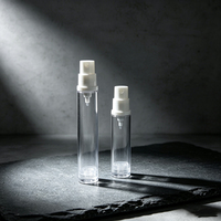 Flacon pulvérisateur sans air à brume fine, pompe à pression, conteneur cosmétique rechargeable, brume tonifiante, voyage, soins de la peau, emballage beauté OEM, PP rond