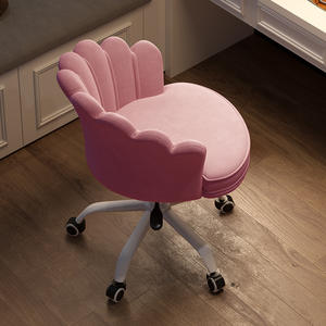 <span class=keywords><strong>Silla</strong></span> <span class=keywords><strong>de</strong></span> Computadora Compacta con Diseño <span class=keywords><strong>de</strong></span> Pétalos, <span class=keywords><strong>Silla</strong></span> Moderna para Transmisiones en Vivo, Color Rosa, Linda, con Respaldo Ajustable en Altura para Estudiantes - Product Image 2