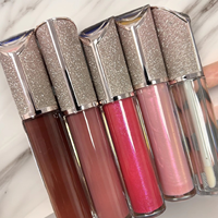 Ensemble de gloss à lèvres liquides minéraux à base de plantes, 64 couleurs, mat/pailleté/brillant, imperméable, hydratant, haute pigmentation, longue tenue