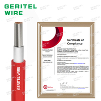 Câble solaire photovoltaïque XLPO flexible en cuivre étamé rouge et noir 4mm 6mm 10mm 16mm 1kV IP68 -40°C~125°C pour système énergétique