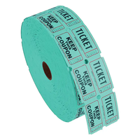 Impression personnalisée de billets d'événement colorés billets de tombola vierges double rouleau pour les activités scolaires de jeux de carnaval équitable