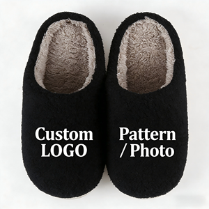 Pantofole Personalizzate OEM/ODM con Logo, Antiscivolo, in <span class=keywords><strong>Peluche</strong></span>, Design per Casa, con Foto Stampata, Calde, per Donne e Uomini - Product Image 1