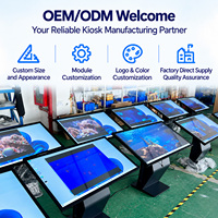 Produsen Kios Layar Sentuh Interaktif OEM ODM 43 55 65 Inci Terminal Layanan Mandiri Windows Android Digital Signage