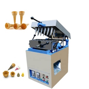 Machine à gaufres pour cornets de crème glacée semi-automatique verticale avec système de chauffage électrique - Product Image 3