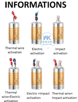 Alat Pemadam Api Aerosol Panas Otomatis Kompak Weiken QRR0.1GW/S Tipe S dengan Masa Pakai 10 Tahun untuk Pusat Data/Listrik