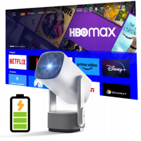 Projecteur extérieur intelligent sans fil K2 Auto Focus 200ANSI, nouvelle génération, compatible 4K, Android 11, double WiFi 6, batterie intégrée
