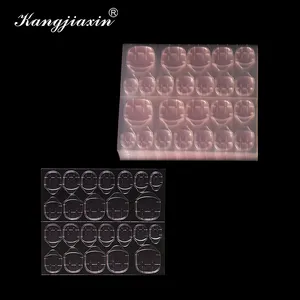 Silicon Double Side Jelly Nail Sticker 24 counts Press On Nails Sticky Super Pink Adhesive Tabs Adhesive Nail Glue Sticker