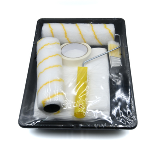 Vente directe 2 pouces Mini Kit de plateau de <span class=keywords><strong>peinture</strong></span> <span class=keywords><strong>rouleau</strong></span> en mousse haute densité manche en bois bricolage poils de qualité pour le polissage pour les enfants - Product Image 1